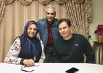 گوهر خیراندیش در کنار مهران مدیری و پیمان قاسمخانی +عکس