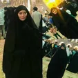 وقتی سحر قریشی چهره اش را در مشهد مقدس می‌پوشاند! +عکس