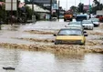 ببینید| جاری شدن سیلاب در خیابان‌های بجنورد