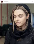 دنیا مدنی با قیافه‌ای آشفته و مغموم +عکس