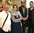 لیلا بلوکات در کنار محمد علیزاده و فرزاد حسنی +عکس