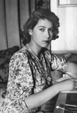 عکسی قدیمی از ملکه الیزابت