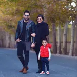 عماد طالب زاده به همراه همسر و پسرش+عکس