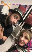 سلفی نیوشا ضیغمی با گوله نمک +عکس