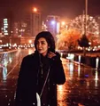 مریم معصومی در شب بارانی تهران + عکس