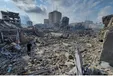 لحظه هولناک فروریختن یک برج در غزه با موشک های اسرائیل