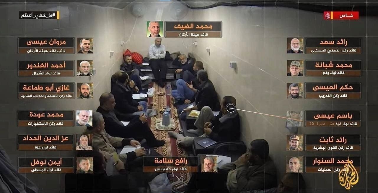 جلسه فرماندهان قسام و محمد ضیف و طرح ریزی برای ۷ اکتبر جلسه فرماندهان قسام و محمد ضیف و طرح ریزی برای ۷ اکتبر