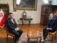 قابی خبرساز از مصاحبه وزیر ارتباطات در مسکو + عکس