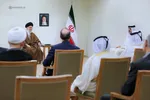 امیر قطر با رهبر انقلاب دیدار کرد
