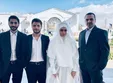 پسر امین حیایی در کنار عروسش+عکس