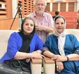 آتش تقی پور در کنار همسرش و پوری بنایی +عکس