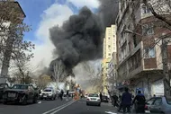 ببینید| ویدئویی از لحظه حمله به پلیس دیپلماتیک میدان فردوسی در جنگ ۴۰ روزه