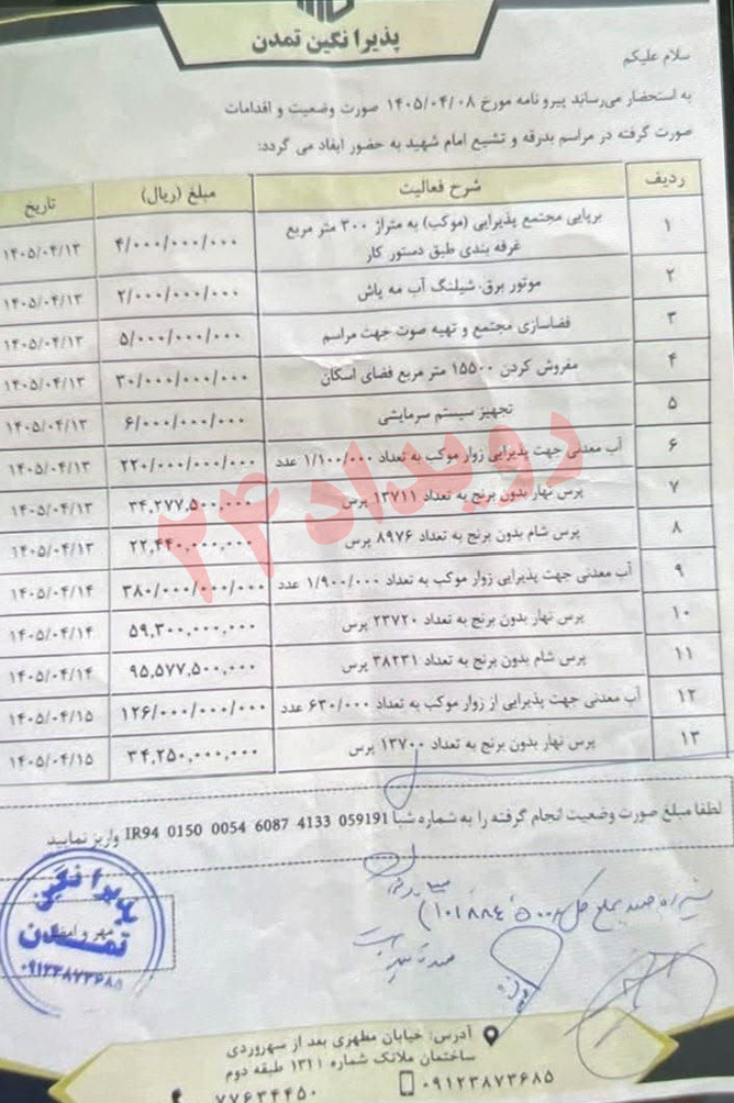فاکتور میلیاردی فاکتور میلیاردی