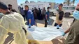 پیکر ۱۵ شهید فلسطینی به وزارت بهداشت غزه تحویل شد