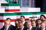 تصویری از فرزندان رئیس جمهور در مصلی تهران