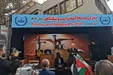 ویدئویی از محاکمه نمادین ترامپ و نتانیاهو در راهپیمایی ۱۳ آبان