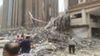 نجات ۴ مصدوم از زیر آوار ساختمان ۱۰ طبقه در آبادان +فیلم