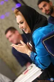 نسرین مقانلو غرق شادی و خنده +عکس