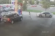 سرقت عجیب خودرو شاسی بلند در پمپ بنزین