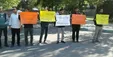 اعتراض تعدادی از دانشجویان دانشگاه تهران +فیلم